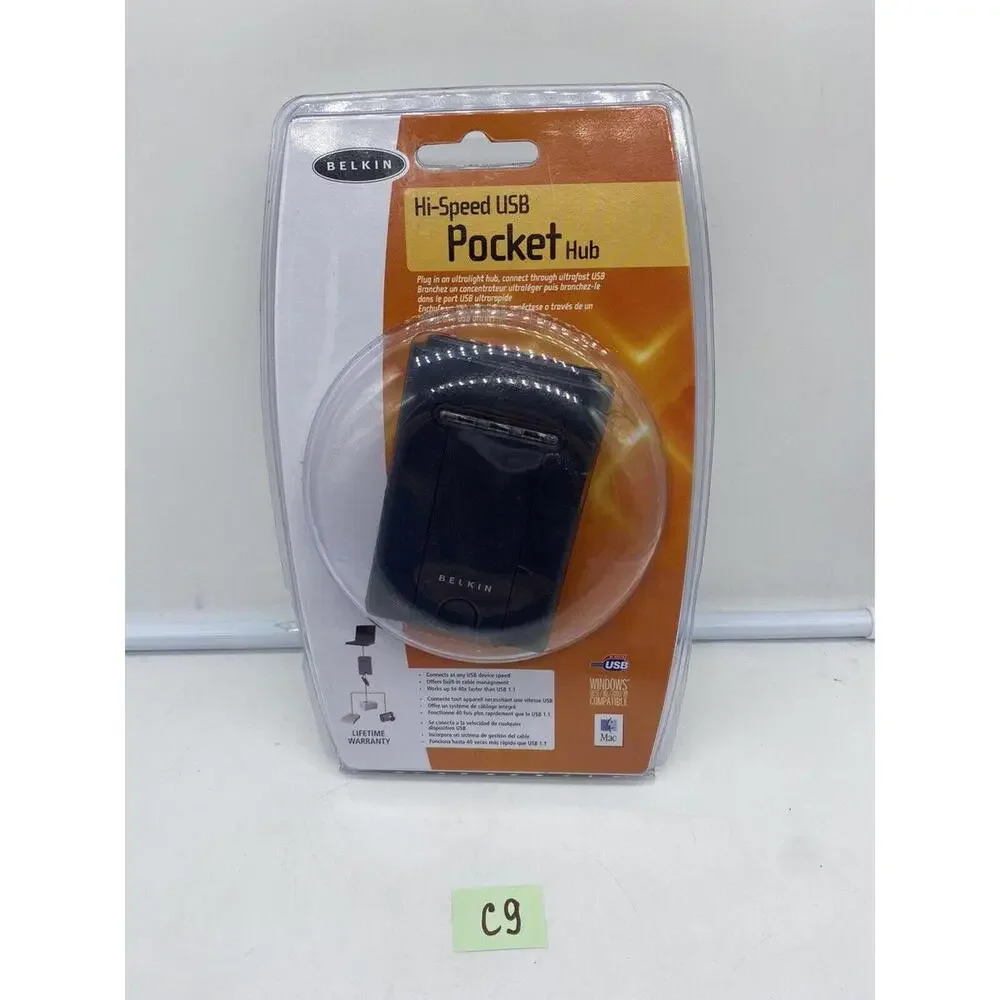Belkin Hi-Speed USB 2.0 Pocket Hub New SEALED 40X Faster P44210-C